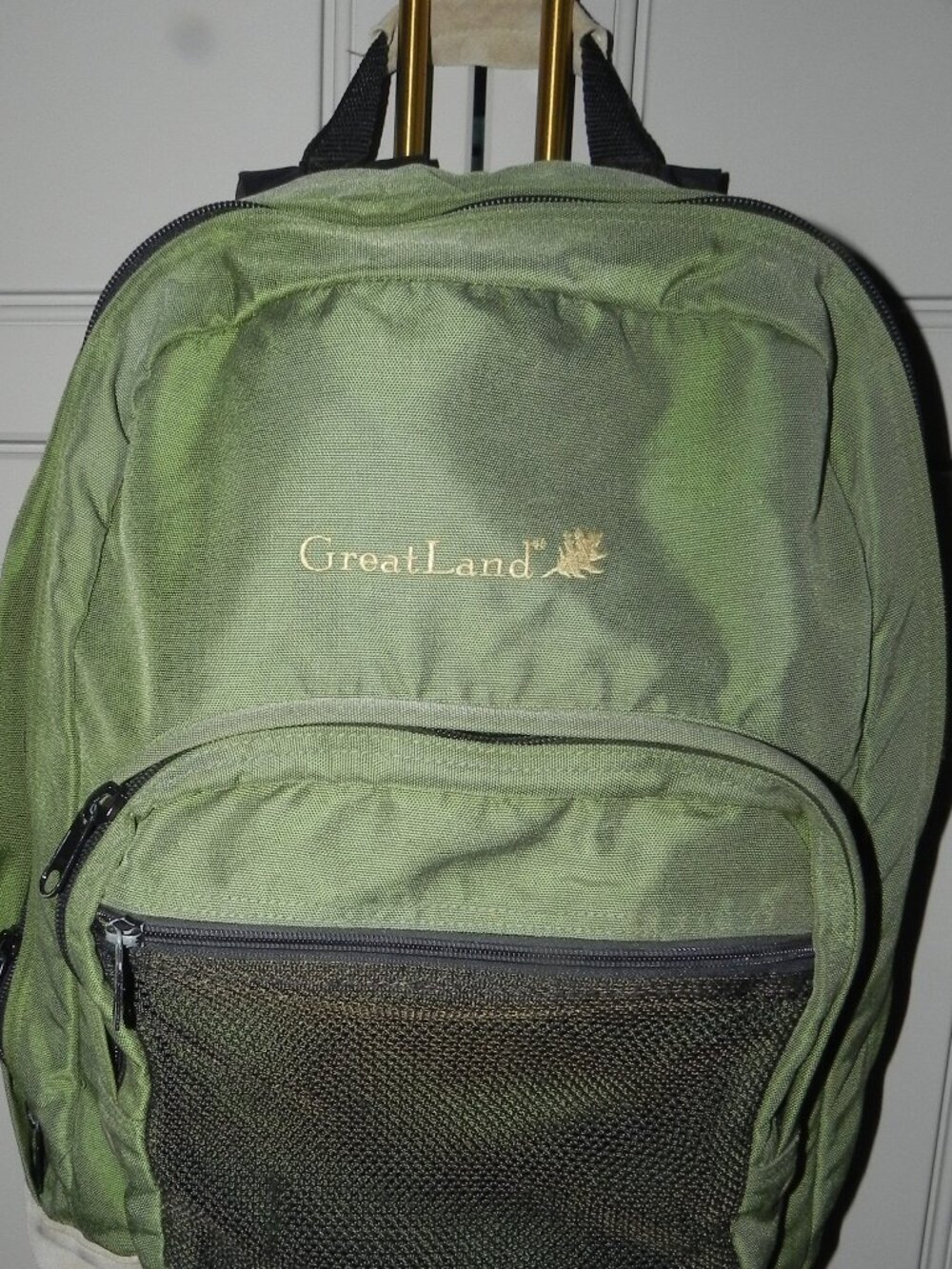 VTG Greatland Olive Green Backpack Unisex.